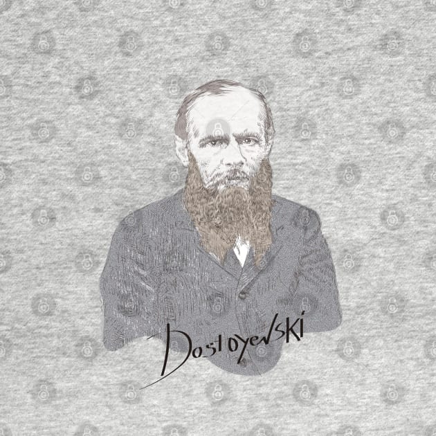 Fyodor Dostoyevsky portrait by Slownessi
